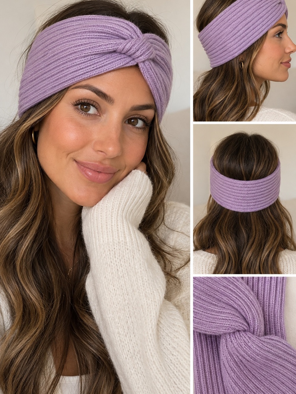 NEW FASHION WINTER HEADBAND WARMER - PURPLE